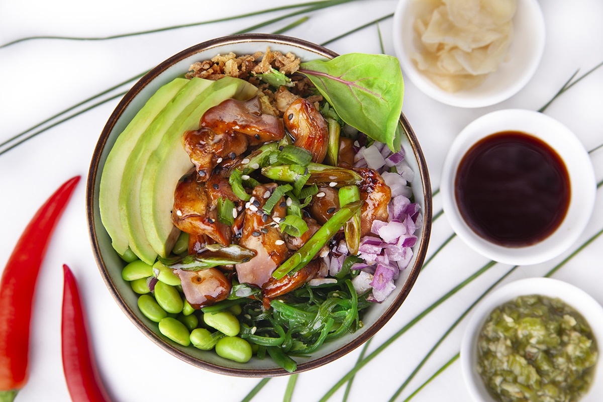 Kip teriyaki bowl Miss Temaki